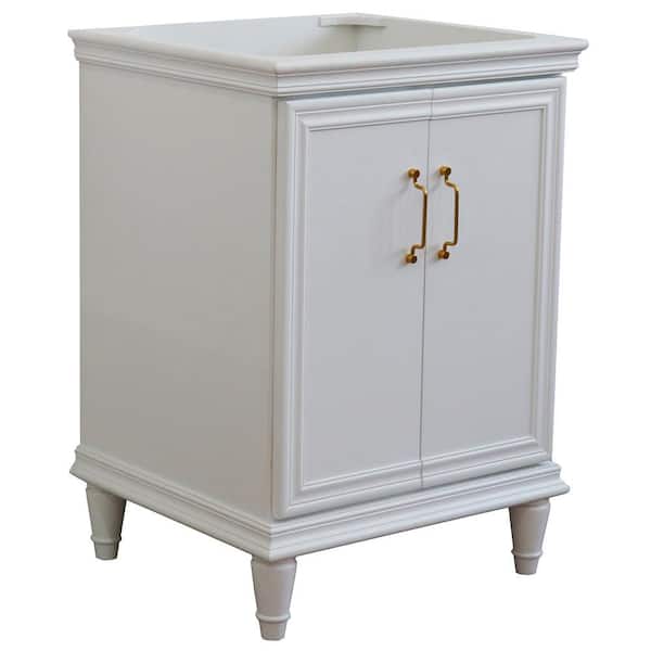 Bellaterra Home 24 in. W x 21.5 in. D Single Bath Vanity Cabinet Only in White