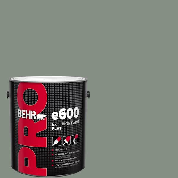 BEHR PRO 1 gal. #ECC-49-3 Forest Moss Flat Exterior Paint