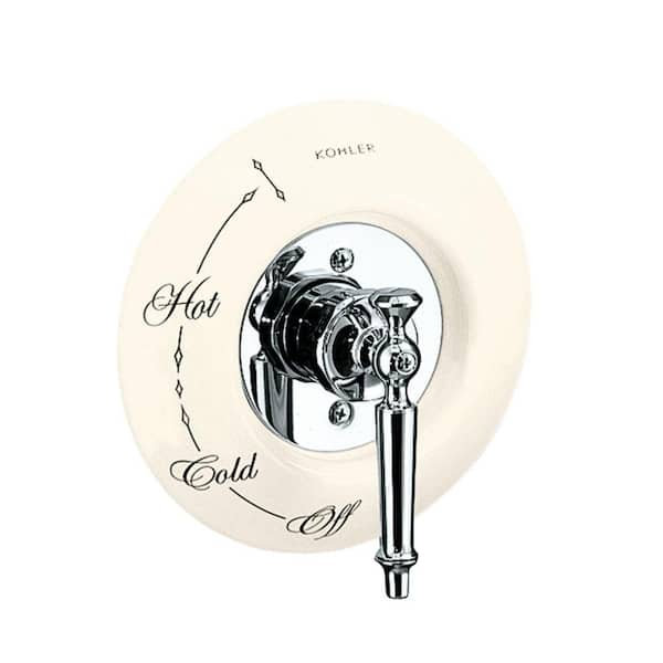 KOHLER 7-1/2 in. Antique Ceramic Dial Plate in Biscuit