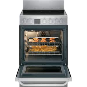 24 in. 2.9 cu. ft. Electric Range with Self-Cleaning Convection Oven in Stainless Steel