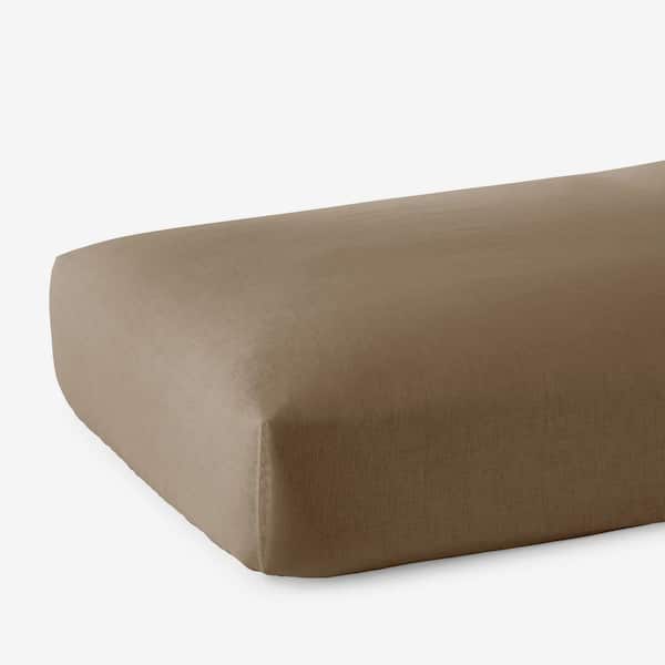 The Company Store Legends Hotel Pine Washed Linen Full Fitted Sheet