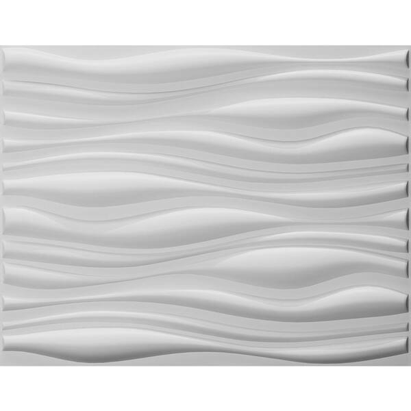 Dundee Deco Falkirk Fifer 31 in. x 25 in. Paintable Off White Abstract Dune Fiber Decorative Wall Paneling (5-Pack)