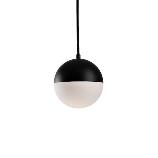 Kuzco Monae 6 In. 1 Light 13-watt Black Integrated Led Pendant Light 