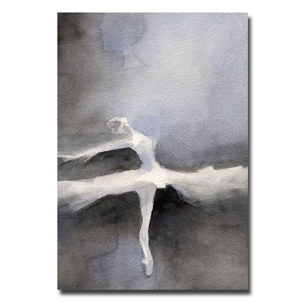Trademark Fine Art 22 in. x 32 in. Ballet Dancer in a White Tutu Canvas Art-DISCONTINUED
