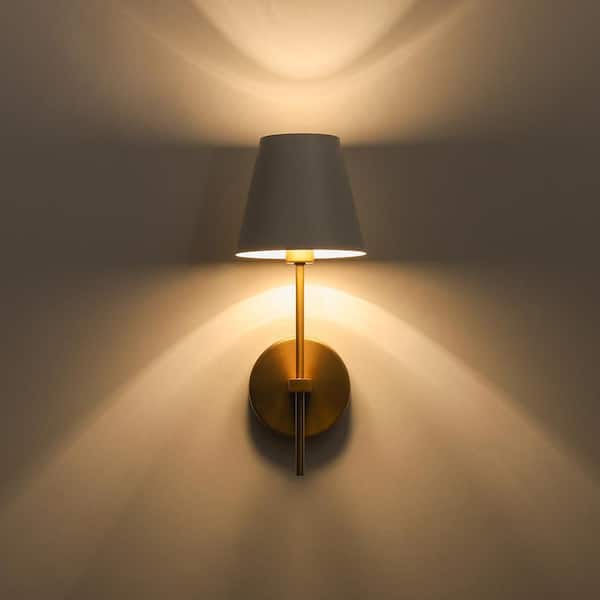 ※※na※※Aurelie. Y'INSP Aurelia 5.9 in. 1-Light Modern Brushed Gold Wall Sconce