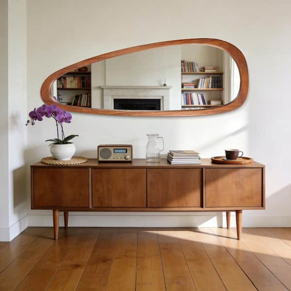 LuxHomez 22 in. W x 60 in. H Irregular Natural Wood-Frame Wall