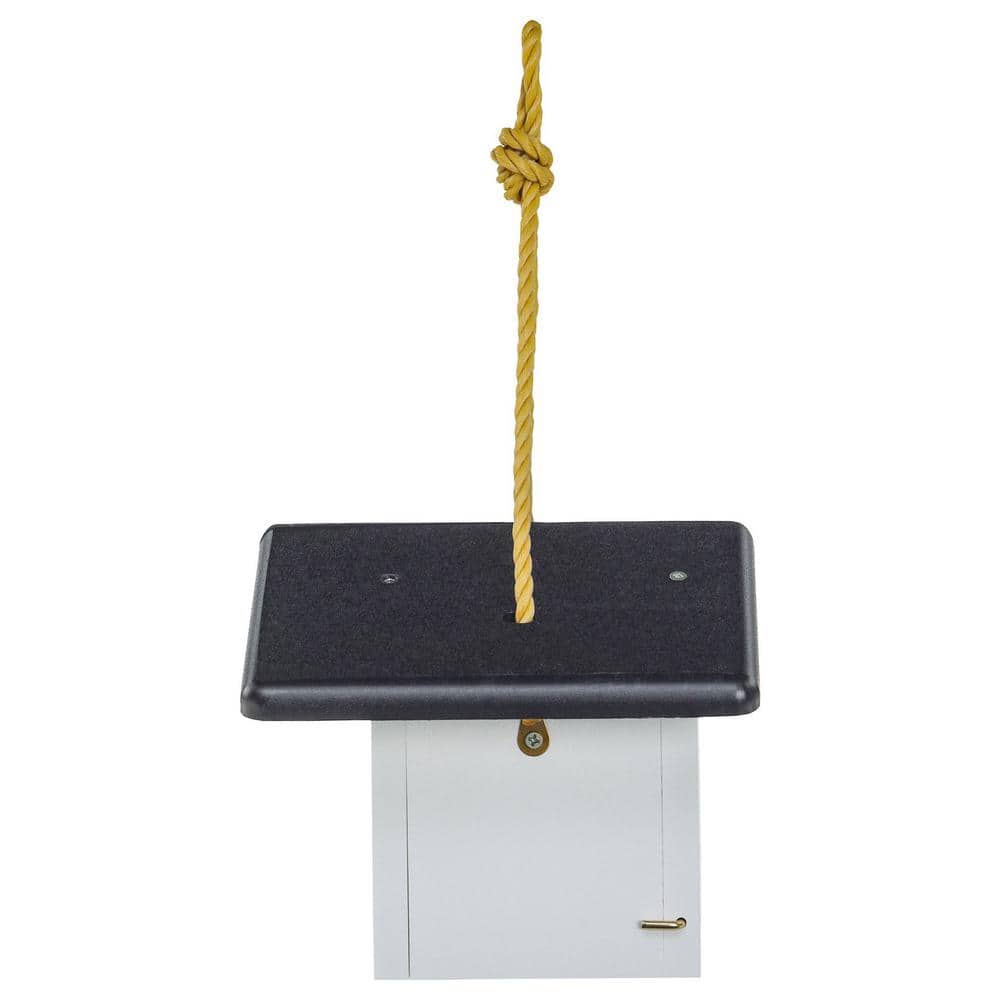 Eco-Friendly Black and White Hanging Wren Bird House
