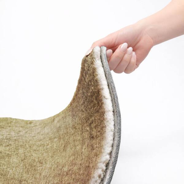 Dream Shag Premium Machine Washable Abstract ADS583 Blush 9 ft. x 12 ft. Area Rug