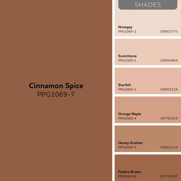 cinnamon様 Glidden Premium 5 gal. PPG1069-7 Cinnamon Spice Semi-Gloss