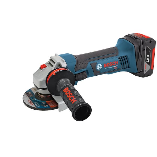 Bosch 18-Volt Lithium Ion 4.5 in Angle Grinder Bare Tool with Lock-On Slide Switch