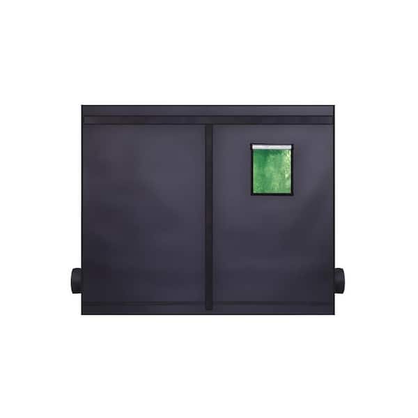 Unbranded 94 in. x 47 in. x 78 in. Dismountable Hydroponic Plant Growing Tent with Window Green and Black