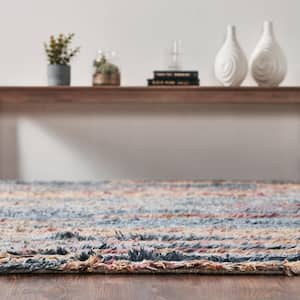 Shag Multi-Colored 9 ft. 6 in. x 13 ft. 6 in. Area Rug