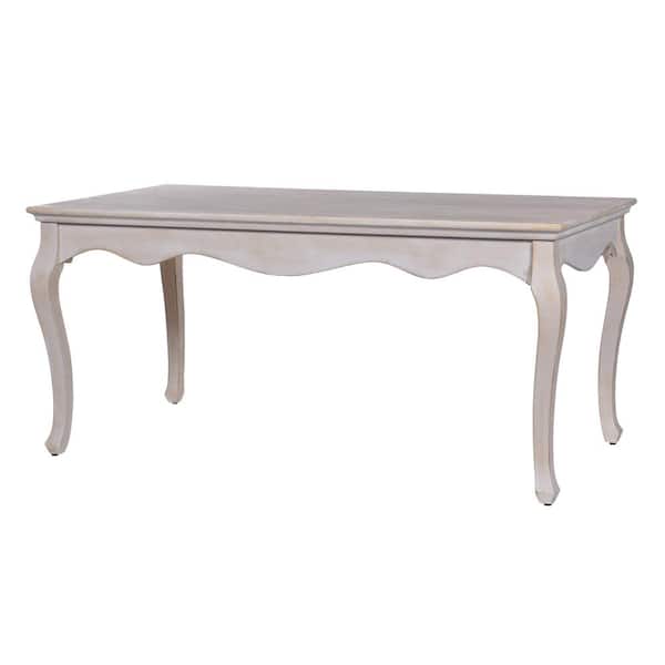StyleCraft Dann Foley 64 in. Whitewash Rectangle Wood End Table