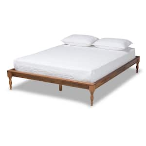 Romy Ash walnut King Bed Frame