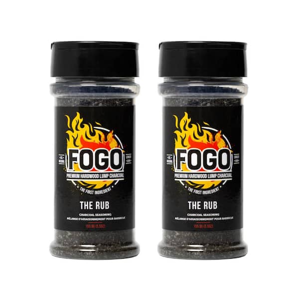 FOGO 5.5 oz. Activated Charcoal Savory BBQ Rub- (2-Pack)
