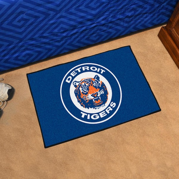 Detroit Tigers Blue 1 ft. 7 in. x 2 ft. 6 in. Starter Area Rug