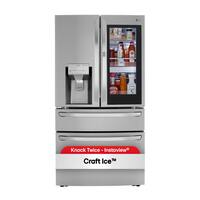 30 cu. ft. French Door Refrigerator, InstaView, Full-Convert Drawer, Craft Ice in PrintProof Stainless Steel