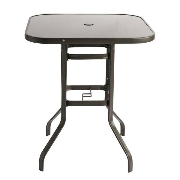 cenadinz Black Metal Outdoor Bistro Table H-D0102HAH2JY - The Home Depot