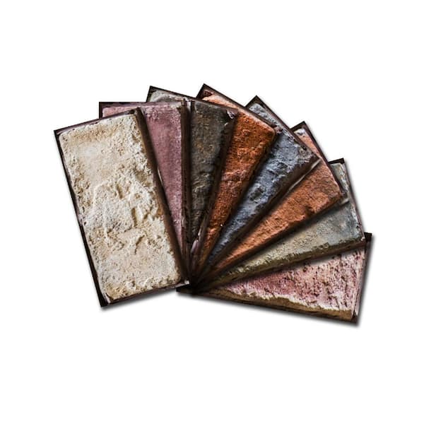 Instant Mosaic SAMPLE-Custom Beveled Glass Wall Tiles 3 in. x 6 in. x 6mm