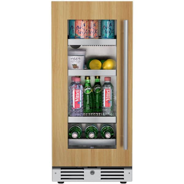 15 in. Single Zone 63-Cans Beverage Cooler in Panel Ready