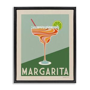 Retro Swirled Margarita by Danhui Nai Black Floater Frame Food Graphic Art Print 31 in. x 25 in.