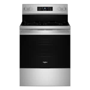 30 in. 5 Element Freestanding Electric Range in Fingerprint Resistant Stainless Steel with Air Cooking Technology