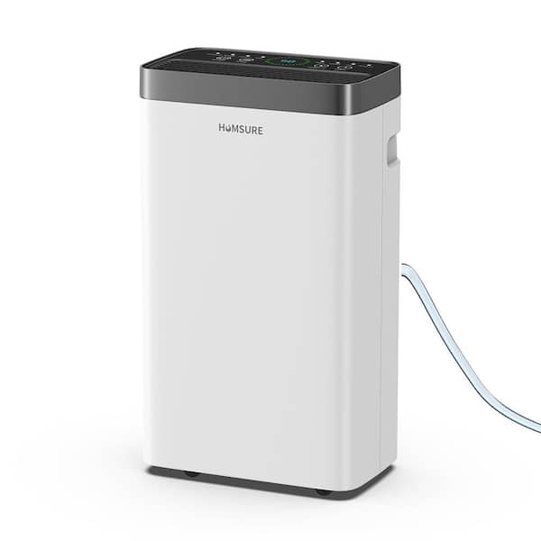 21 pt. 2,000 sq. ft. Dehumidifier in. White with Drain Hose and Bucket, Auto Defrost, Sleep Mode, Dehumidify Efficiently