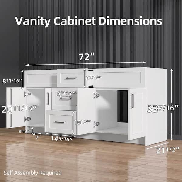 Zeafive Mox 72 in. W x 21.5 in. D x 33.5 in. H Freestanding