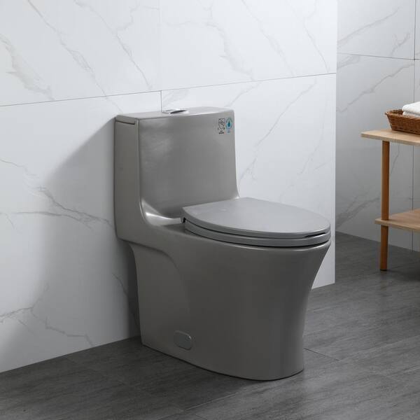 JimsMaison One-Piece 1.1/1.6 GPF Dual Flush Elongated Toilet in
