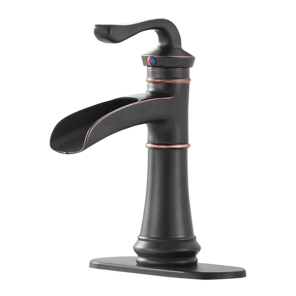 BWE Waterfall Single Hole SingleHandle LowArc Bathroom Faucet A96561