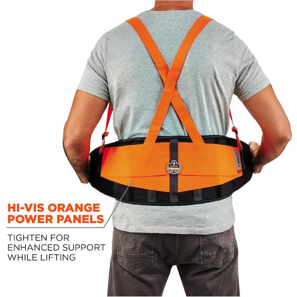 Ergodyne ProFlex 100HV Economy Spandex Hi-Vis Back Support Brace