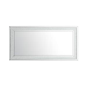 Timeless Home 36 in. W x 72 in. H Contemporary Rectangular Iron Framed LED Wall Bathroom Vanity Mirror in Clear Mirror