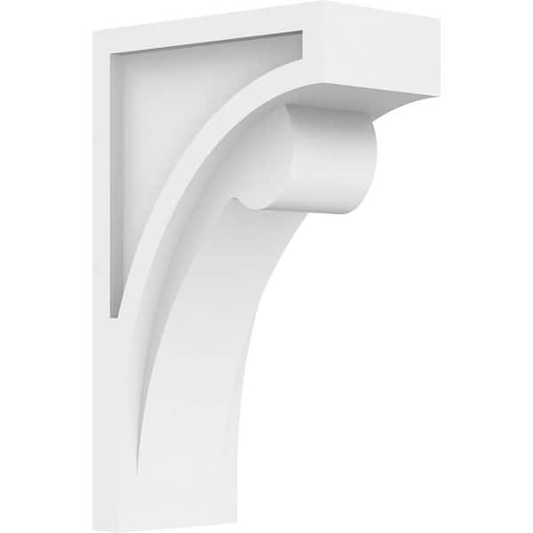 Ekena Millwork 3-1/2 in. x 10 in. x 6 in. Standard Viola Unfinsihed Architectural Grade PVC Corbel