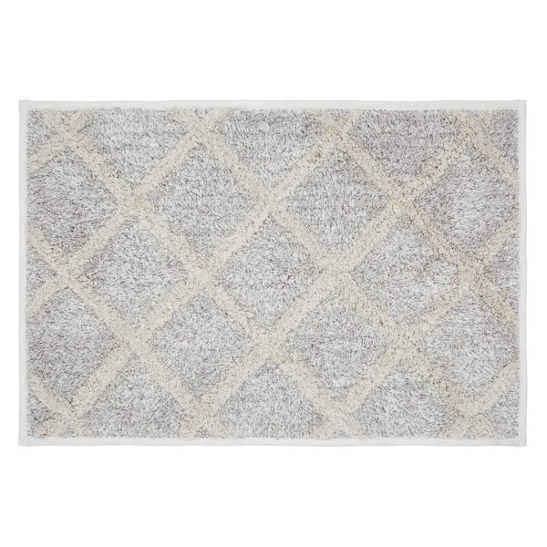 VHC Brands Frayed Lattice Bathmat