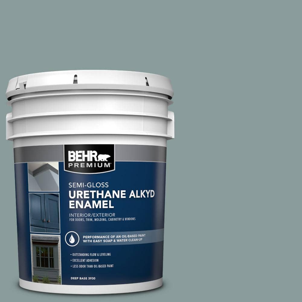 5 gal. Home Decorators Collection #HDC-AC-23 Provence Blue Urethane Alkyd Semi-Gloss Enamel Interior/Exterior Paint price history on PriceWatchPro