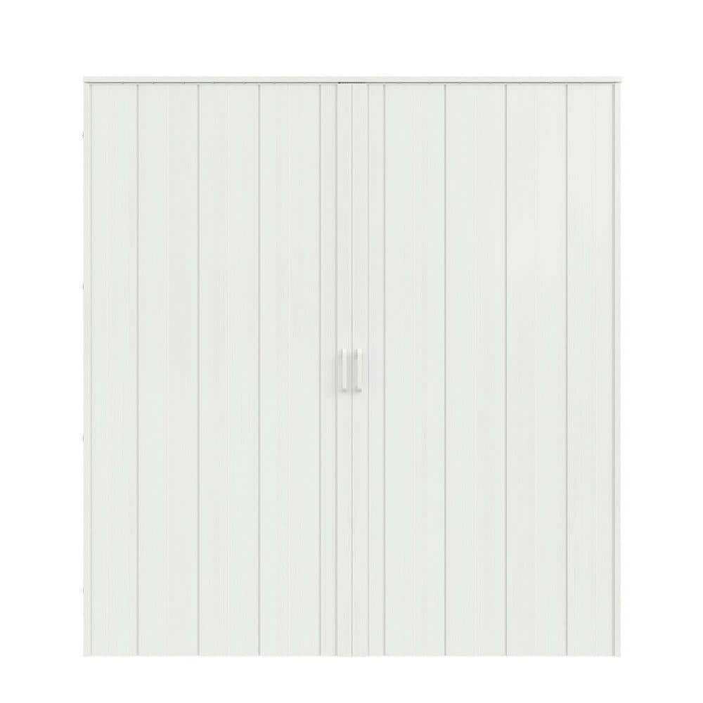 SOCBAZZAR 72 in x 80 in. (Double 36 in. )White Oak Finished