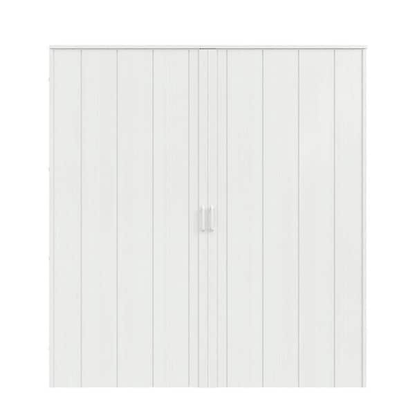 SOCBAZZAR 72 in x 80 in. (Double 36 in. )White Oak Finished