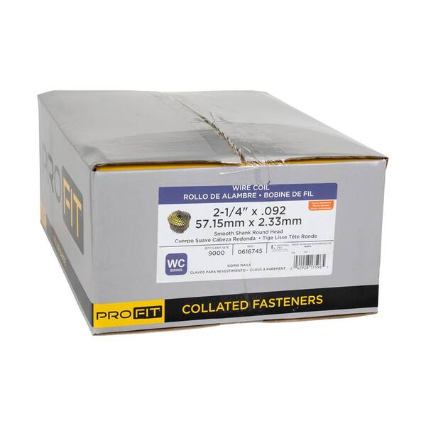 PRO-FIT 2-1/4 in. x 092 in. 13-Gauge 15° Electrogalvanized Smooth