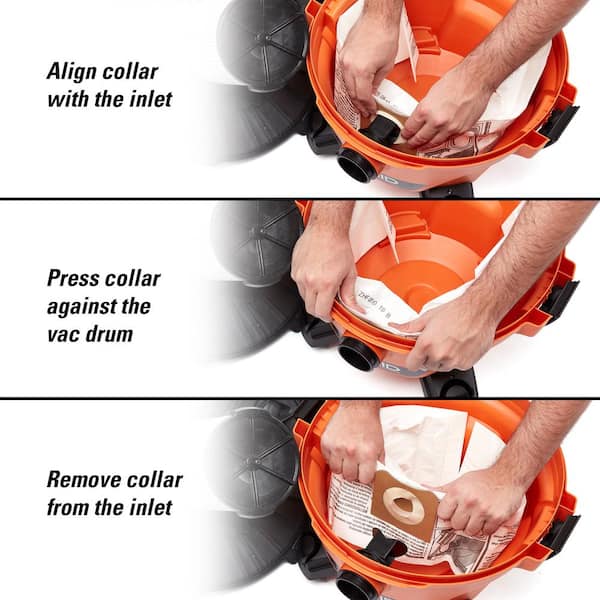 RIDGID Genuine VF3501B Wet Dry Vac Dry Pick-up Only Dust Bags for