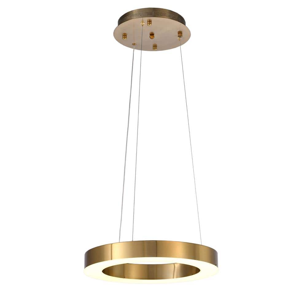 Kylie 24-Watt Integrated LED Gold Chandelier