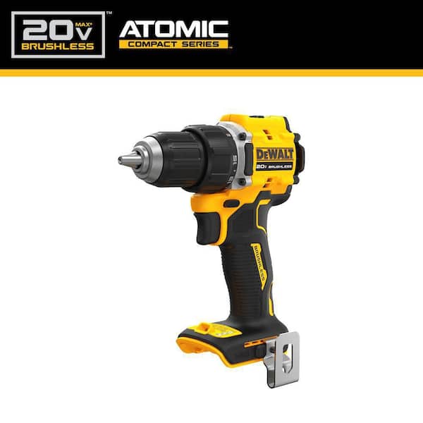 ATOMIC 20V MAX Lithium-Ion Brushless Cordless 1/2 in. Drill Driver with 20-Volt MAX XR Compact Lithium-Ion 1.7Ah Battery