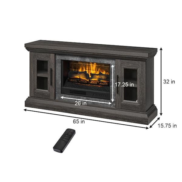 StyleWell Chelsea 65 in. Freestanding Electric Fireplace TV Stand