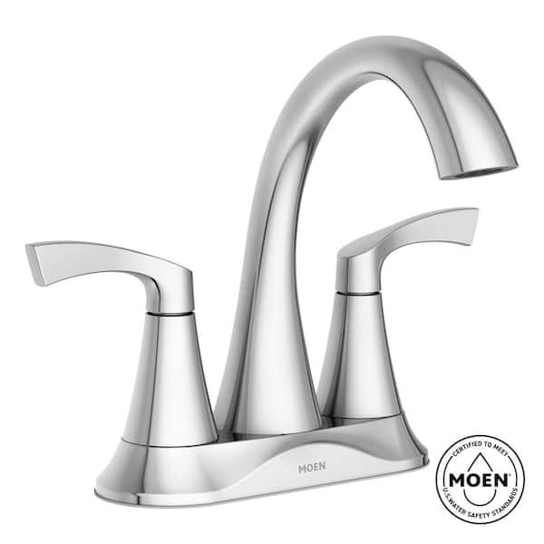 Korek 4 in. Centerset 2-Handle Bathroom Faucet in Chrome