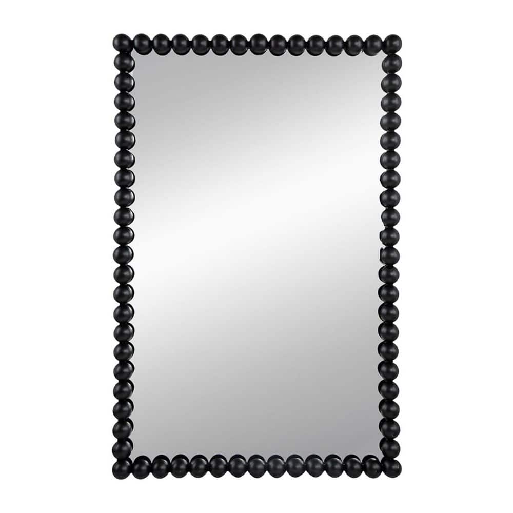 Black 24 in. W x 36 in. H Art Deco Classic Modern Rectangle Metal Framed Mirror price history on PriceWatchPro