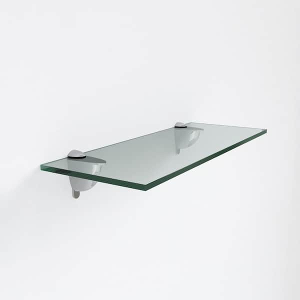 Fab Glass and Mirror 36 in. L x 0.37 in. H x 10 in. W Floating