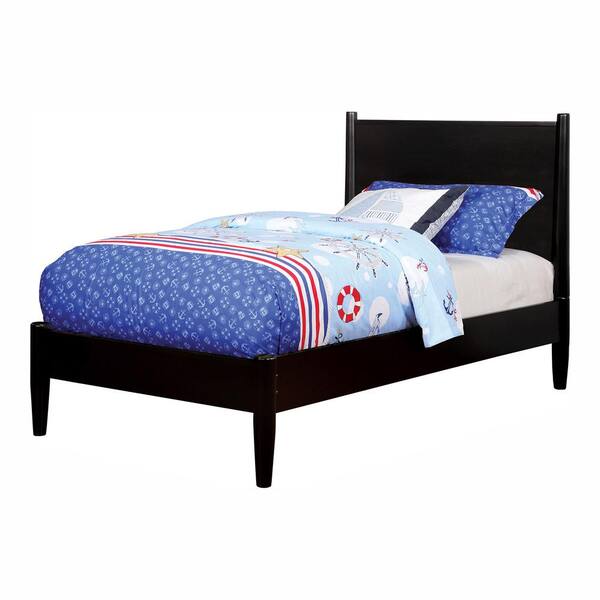 Furniture of America Mackie Black Wood Frame Full Platform Bed