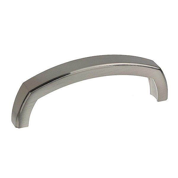Richelieu Hardware Prevost Collection 3 3/4 in. (96 mm) Brushed Nickel Transitional Cabinet Arch Pull