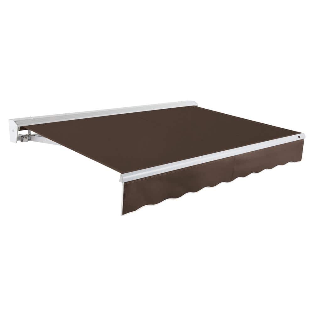 10 ft. Destin Right Motorized Retractable Awning 120 in. W x 10.38 in. H x 96 in. D Acrylic Fabric in Brown price history on PriceWatchPro