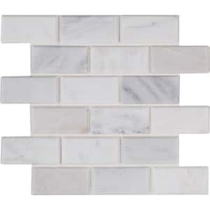 Arabescato Carrara 11.81 in. x 11.81 in. Honed Marble Look Floor and Wall Tile (10 sq. ft./Case)