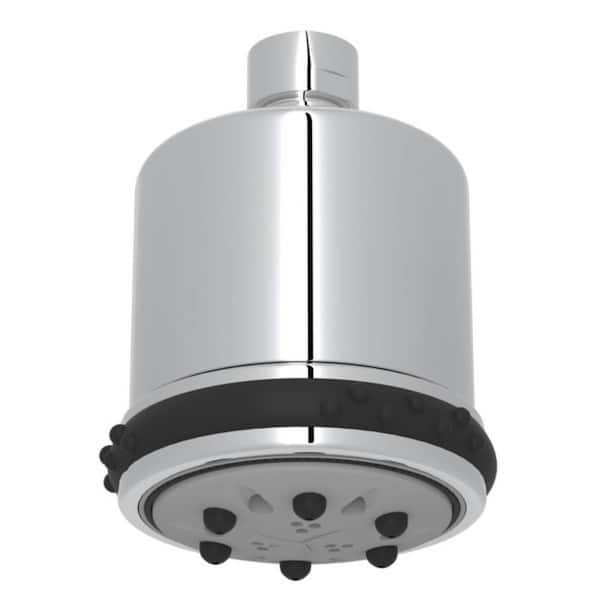 ROHL 5-Spray Patterns 3 in. Wall Mount Fixed Shower Head in Polished Chrome